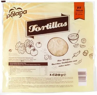 Image de palapa Tortilla de blé frais 30 cm 18 pièces 1620g 2er Pack