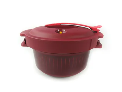 Produktbild von TUPPERWARE  Mikrowelle MicroQuick Schnellkochtopf rot Mikro Druck Micro