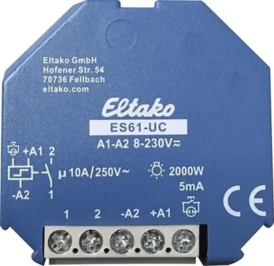 Produktbild von Eltako ES61-UC 10A Stromstoßschalter 1 Schließer elektronisch für Doseneinbau