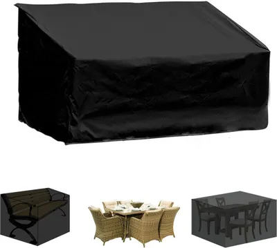 Produktbild von Gartenmöbel Abdeckung Wasserdicht Wetterfeste Abdeckplane Schutzhülle für Gartentisch Stühle, 3 Sitzer - 162x66x89cm
