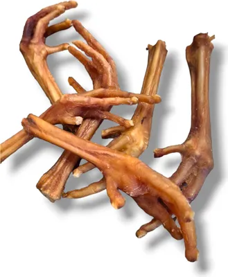 Produktbild von 1 kg Getrocknete Hühnerfüße Kauartikel Hundesnack Hundefutter Kausnack getrocknet