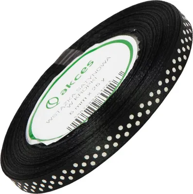 Immagine prodotto di Nastro a punti satinato 6mm 22m - 8008 nero