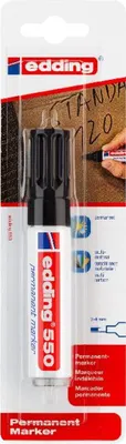 Produktbild von Edding Permanentmarker Blister schwarz 792016