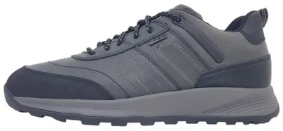 Immagine prodotto di Scarpe da uomo Geox Terrestre, modello stringato sportivo, colore grigio, ideali per il tempo libero
