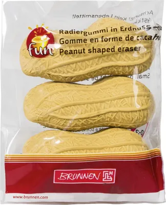 Produktbild von Brunnen Radierer FunCollection Brunnen 29886 - Erdnuss Pckg/3
