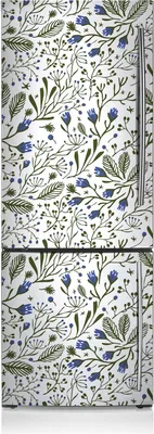 Produktbild von Dekoration Kühlschrank Aufkleber Magnete Küche Kühlschrankmagnete 70x190 cm - Blumen