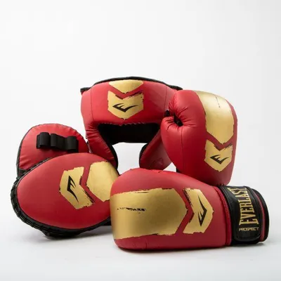 Produktbild von Everlast Prospect 2 Boxing Kit Rot/Gold