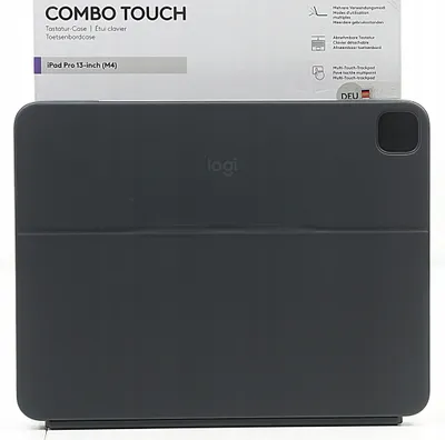 Zdjęcie produktu dla Logitech Combo Touch, QWERTZ, Niemiecki, Panel dotykowy, 1,9 cm, 1 mm, Apple