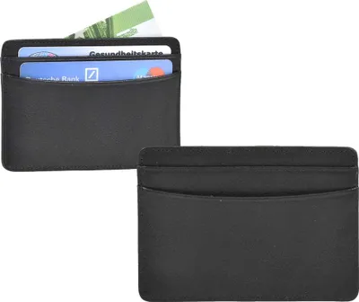 Produktbild von Sonnenleder Kartenetui Leder Minibörse Taschenbörse Kartenbörse Kartenhalter ISE schwarz 822-390-02