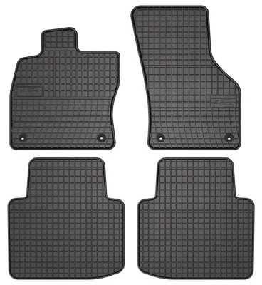 Produktbild von Gummi-Fußmatten für Skoda Superb III 2015-2020 (Kombi/Limousine) – 4-tlg, Schwarz, passgenau – Wielganizator SolidPRO