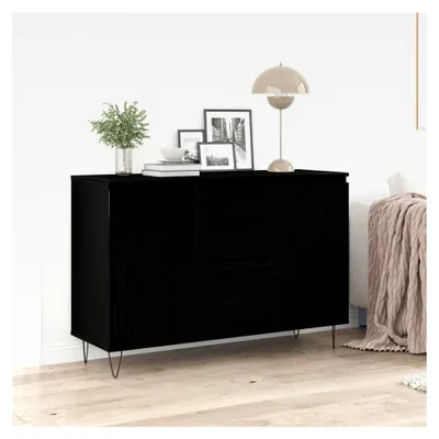 Produktbild von Sideboard aus schwarzer Eiche, 101,5 x 35 x 70 cm, Holzwerkstoff