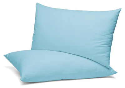 Produktbild von Beautex 2er Set Kissenbezug, Kissenhülle aus Baumwolle, Premium Jersey 160g/m²,Hellblau,40x60cm