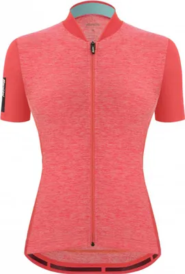 Image de Maillot de cyclisme à manches courtes Santini - COLORE PURO LADY - Rose L