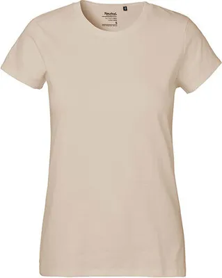 Immagine prodotto di Neutral O80001 | Maglietta classica da donna / 100% cotone equosolidale - Colore: Sabbia - Taglia: S