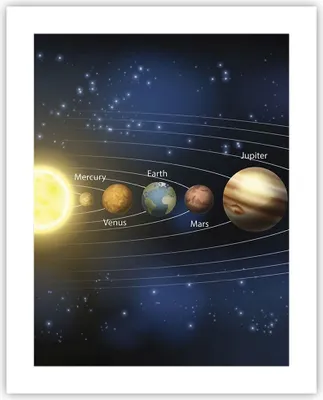 Produktbild von Poster - Poster ohne Rahmen - Kosmos Planet - 40x50 cm - Wand Bild - Wanddeko - Wandbilder - Kunstposter - Wandposter - Bilder - Kunstdruck - Wanddekoration - Wandbild - P2XPA40x50-3650