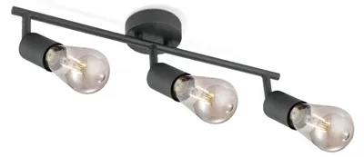 Produktbild von Home Sweet Home Aufbaustrahler Spy 3 - inkl. dimmbarem LED-Leuchtmittel - schwarz