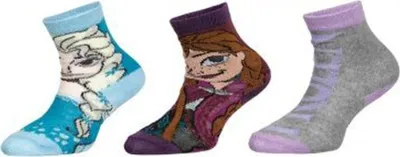 Produktbild von Disney Frozen Socken 3er-Pack – Winterliche Söckchen & Strümpfe für Kinder 23/26 Farbe 1