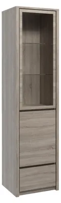Obrázok produktu pre Vitrína z dreva v šedom modernom elegantnom štýle