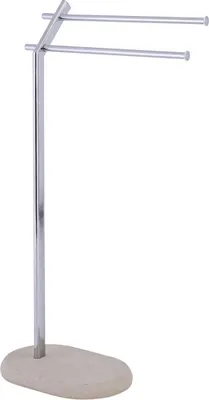 Produktbild von WENKO Handtuch Ständer PURO Kleider Halter Stangen Freistehend Edelstahl Bad WC