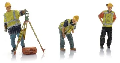 Produktbild von Artitec 5870038 - H0 / 1:87 - Gleisarbeiter mit Theodolit ab 1990 (3x) - Neu