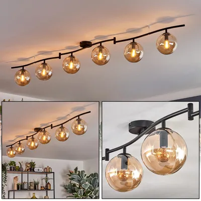 Produktbild von Fossobiubo Deckenlampe aus Metall/Glas in Schwarz