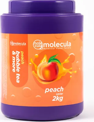 Produktbild von Popping Boba I Molekularer Kaviar Bubble Tea, Bubbles, Bubble tea Perlen 2kg I Pfirsich