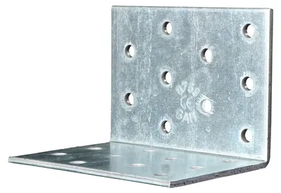 Produktbild von GAH Lochplattenwinkel, Winkelverbinder, sendzimirverzinkt, 60 x 60 x 80 mm, Stärke: 2,5 mm
