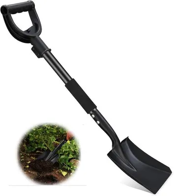 Produktbild von Famanu Gartenschaufel - Robuste Ausführung - 78 cm - Schwarz