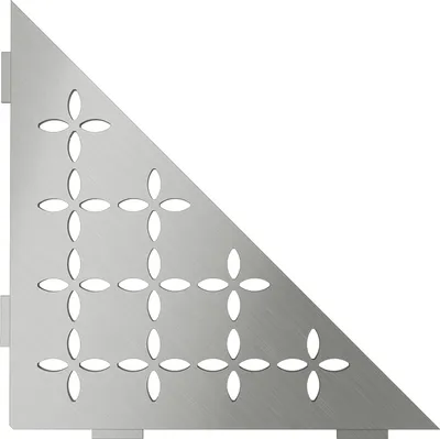 Obrázok produktu pre Schlüter SES1D5EB-E-S1 Ablage Floral 210x210mm Edelstahl gebürstet