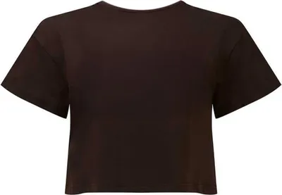 Immagine prodotto di TriDri - Top corto da donna RW8383 (M) (cioccolato)