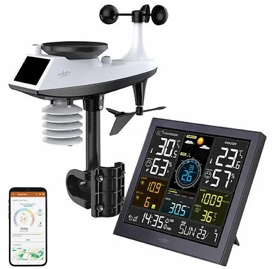 Image de Station météo connectée écran couleur 10’’ et station extérieure FWS-300.xl