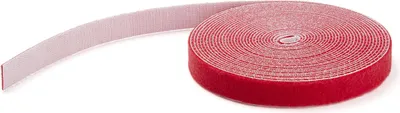 Produktbild von StarTech.com 30,5 m Klettbandrolle - Wiederverwendbare Zuschneidbare Klettkabelbinder - Industrielle Klettverschluss Rolle / Klettband Rolle - Klettbänder für Kabelmanagement - Rot