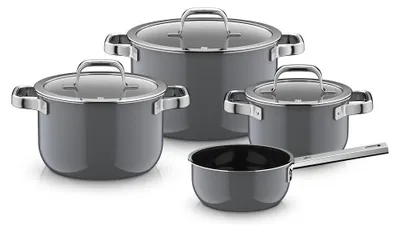 Image de WMF Fusiontec Mineral Pro, Topf-Set, 4-teilig, Platinum 3201114127 4000530760227