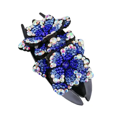 Produktbild von Strass-Haarspange für Damen und Mädchen, elegante Kristall-Haarnadeln, Haarspangen, Accessoires für dickes, langes Haar