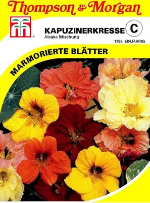Produktbild von Kapuzinerkresse Alaska Mischung | Kapuzinerkressesamen von Thompson & Morgan