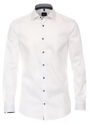 Produktbild von Venti - Body Fit - Herren Langarm Hemd (103522600), Größe:43, Farbe:Weiß (001)