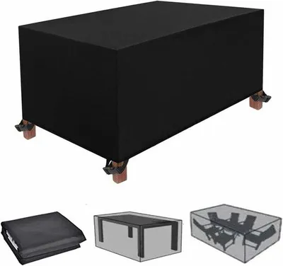 Image de Housses pour meubles de jardin - Housses pour chaises de terrasse - Protection des meubles - Tissu Oxford 420D - 220 x 220 x 85 cm - Noir