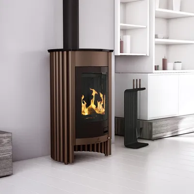 Obrázok produktu pre HS FLAMINGO krbové kachle MASTERFLAMME Medie I - hnedé - zamatové