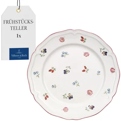 Produktbild von Frühstücksteller 21cm Weiß Villeroy & Boch Petite Fleur Porzellan Teller
