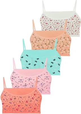 Produktbild von 5er Set Mädchen Bustier BH - Mix - Bunt