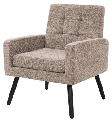 Produktbild von ML-Design Sessel Wohnzimmer, Relaxsessel mit Armlehnen, Lesesessel bequem, Polstersessel mit Stahlgestell, Fernsehsessel, Loungesessel, Braun