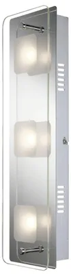 Produktbild von LED Wandlampe, Chrom, Glas, Höhe 42 cm