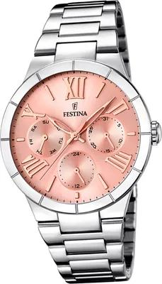 Image de Festina en acier inoxydable pour dames montre F16716/3 montre-bracelet à quartz argenté tendance D2UF16716/3