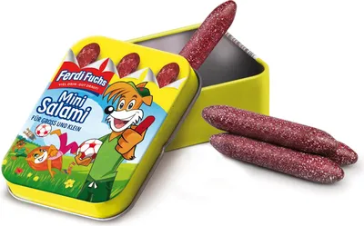 Produktbild von Erzi Ferdi Fuchs Minisalami in der Dose