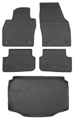 Produktbild von Gummi Kofferraumwanne + Fußmatten Set für Seat Arona, Bj. 2017-