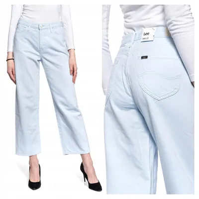 Produktbild von Lee | Damenjeans Wide Leg hellblau Denim Loose Fit High Waist moderne Jeans W28 L33