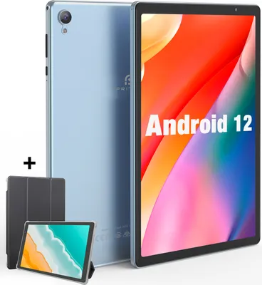 Produktbild von PRITOM Tablet 10,1 Zoll Android 12, 32GB ROM 512GB Expand, 2GB RAM Wi-Fi 6 Tablet PC mit 1,6 GHz Quad-Core-CPU,  Silberne Farbe, mit Schutzhülle
