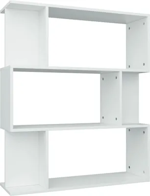 Zdjęcie produktu dla vidaXL Regał/przegroda do pokoju biały 80x24x96 cm materiał drewnopochodny