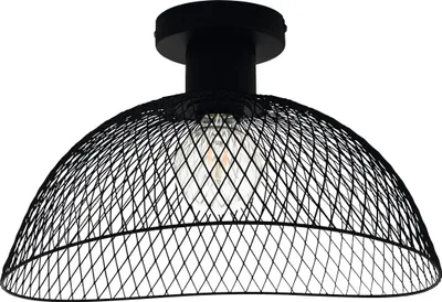 Produktbild von EGLO Deckenlampe Pompeya, 1 flammige Deckenleuchte Vintage, Industrial, Retro, Wohnzimmerlampe aus Stahl, Küchenlampe, Flurlampe Decke mit E27