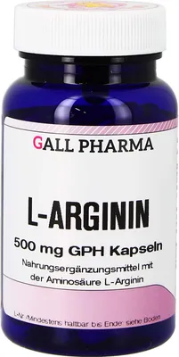 Produktbild von GALL PHAMRA L-Arginin 500 mg GPH Kapseln, 160 St. Kapseln